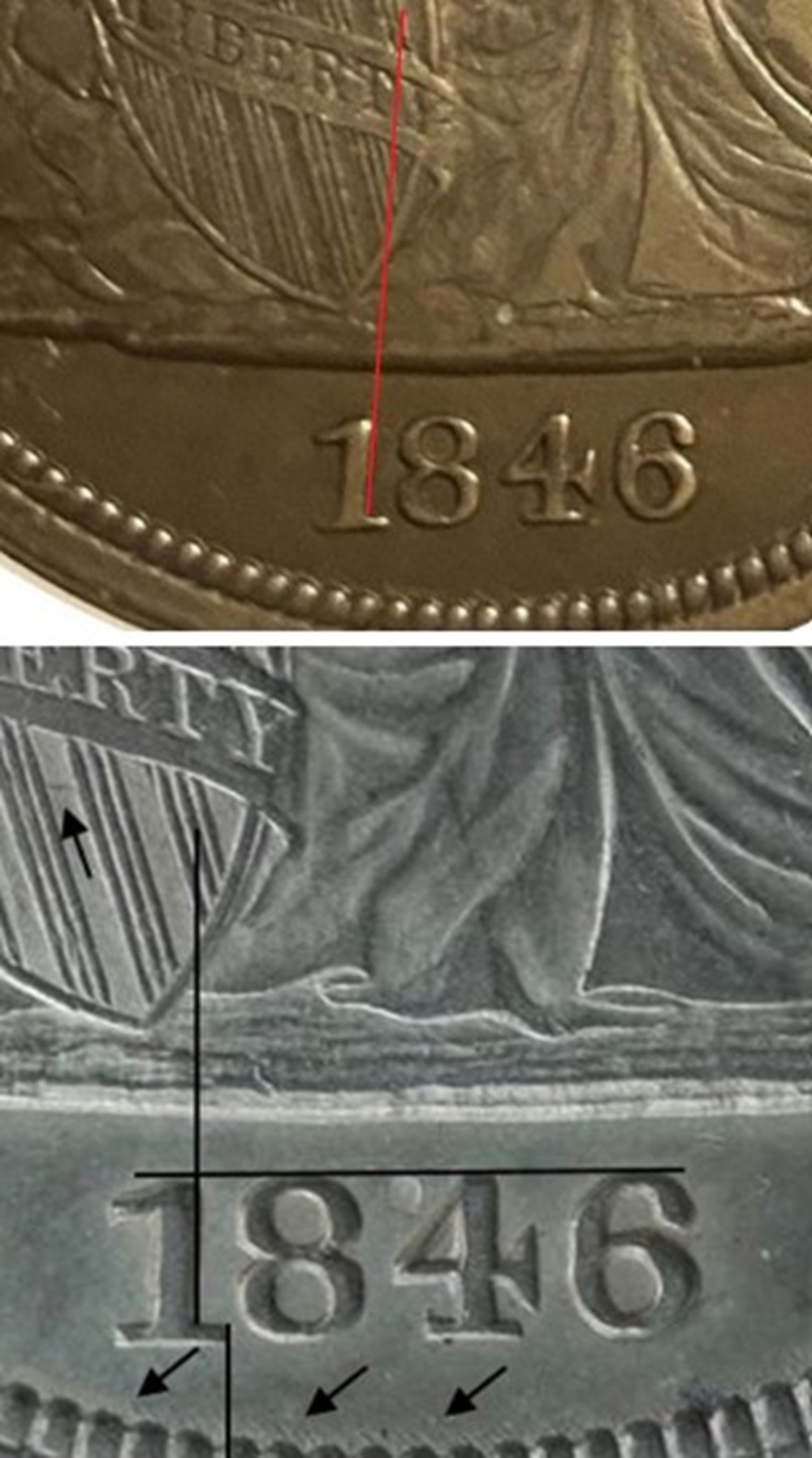 1846-$1-Liberty-Seated-Dollar-#7